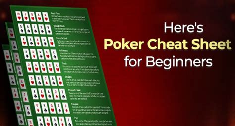 Poker Cheat Sheet (2024) .